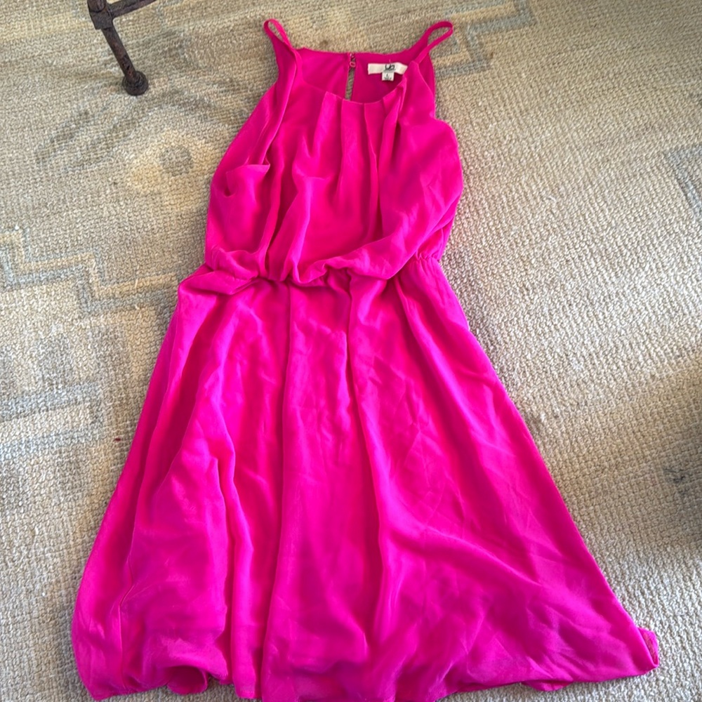 Hot pink dress